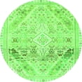 thumbnail image 1 of Ahgly Company Indoor Round Abstract Green Modern Area Rugs, 6' Round, 1 of 4