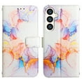thumbnail image 3 of Feishell Fit for Samsung Galaxy S24 Wallet Case with Wrist Strap,Stylish Marble Pattern Premium PU Leather Folio Flip Credit Card Slots Kickstand Shockproof Protective Phone Cover,D, 3 of 6