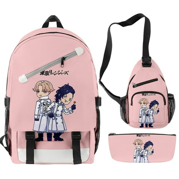 Set de mochilas Tokyos School de 3 piezas para niños con estuche para lápices
