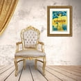 thumbnail image 3 of Vintage Apple Collection 11x14 Gold Ornate Wood Framed with Double Matting Museum Art Print Titled - cappiello_strega, 3 of 4