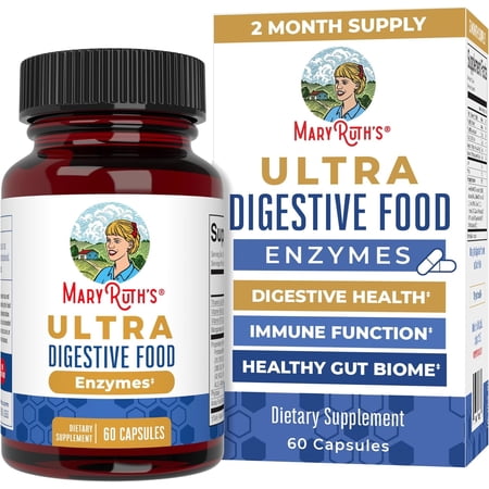 MaryRuth's Digestive Enzymes Advanced Complex, Dietary Supplement, Adults, 60 Capsules