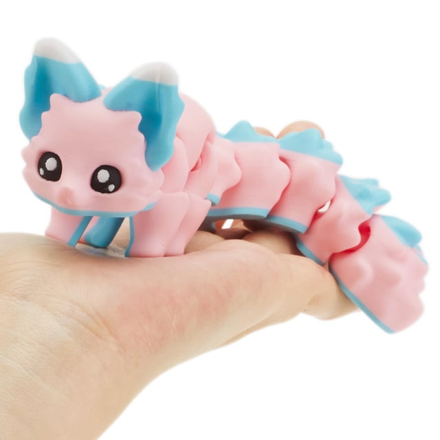 Figura articulada flexible de zorro Candy Fox impresa en 3D de Maxdecoer