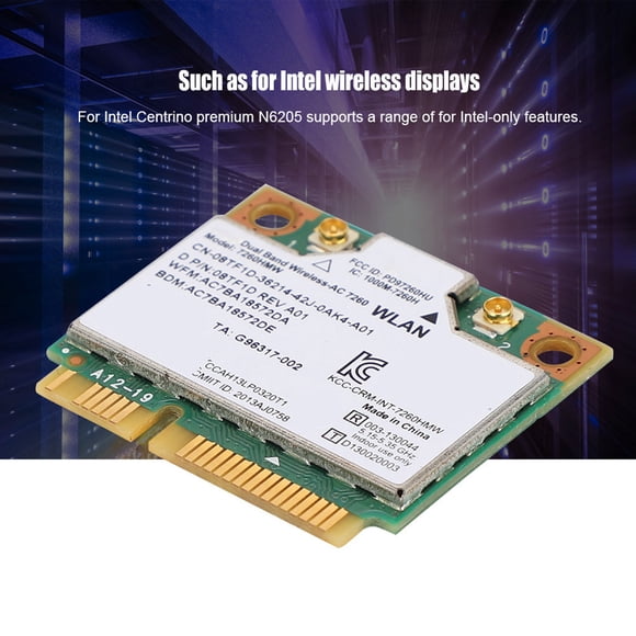 Mini PCI-E Interface NIC, Dual Frequency Card Reliability with 867Mbps Transmission Speed for Home Use for Laptop for Office Use