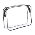 thumbnail image 3 of Bolsa de maquillaje transparente Strade Fareast Limited Artículos esenciales Accesorios para el cabello 18cmx6cmx12cm, 3 of 8
