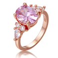 thumbnail image 1 of Princess Ring_ European and Goose Egg Engagement Ring (Silvery, 8), 1 of 1