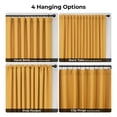 thumbnail image 6 of HPD Half Price Drapes Dandelion Gold Extra Wide Faux Linen Room Darkening Curtains for Bedroom & Living Room Curtains (1 Panel), Window Curtains 108 inches long, 100W X 108L, 6 of 10