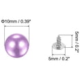 thumbnail image 2 of Uxcell Pearl Rivet Studs Kit, 10mm Pearl Rivets Faux Pearls Rivets Purple 50 Set, 2 of 6