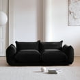 thumbnail image 3 of bokifol 2-Seat Modular Cloud Couch for Small Spaces,Easy to Assemble Cloud Couch for Living Room,Office,Black, 3 of 7