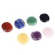 thumbnail image 2 of 7 Unids Piedra de Curación con Cristal Forma Irregular Natural Fina Suave Siete Chakra Energía Slice Piedra cristalina Piedra Spptty no, 2 of 7