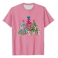 thumbnail image 4 of Fiudx Ofertas y Liquidaciones Mujer Verano Ocio Moda Estampado de Flores Cuello Redondo Manga Corta Top/Camisa, 4 of 4