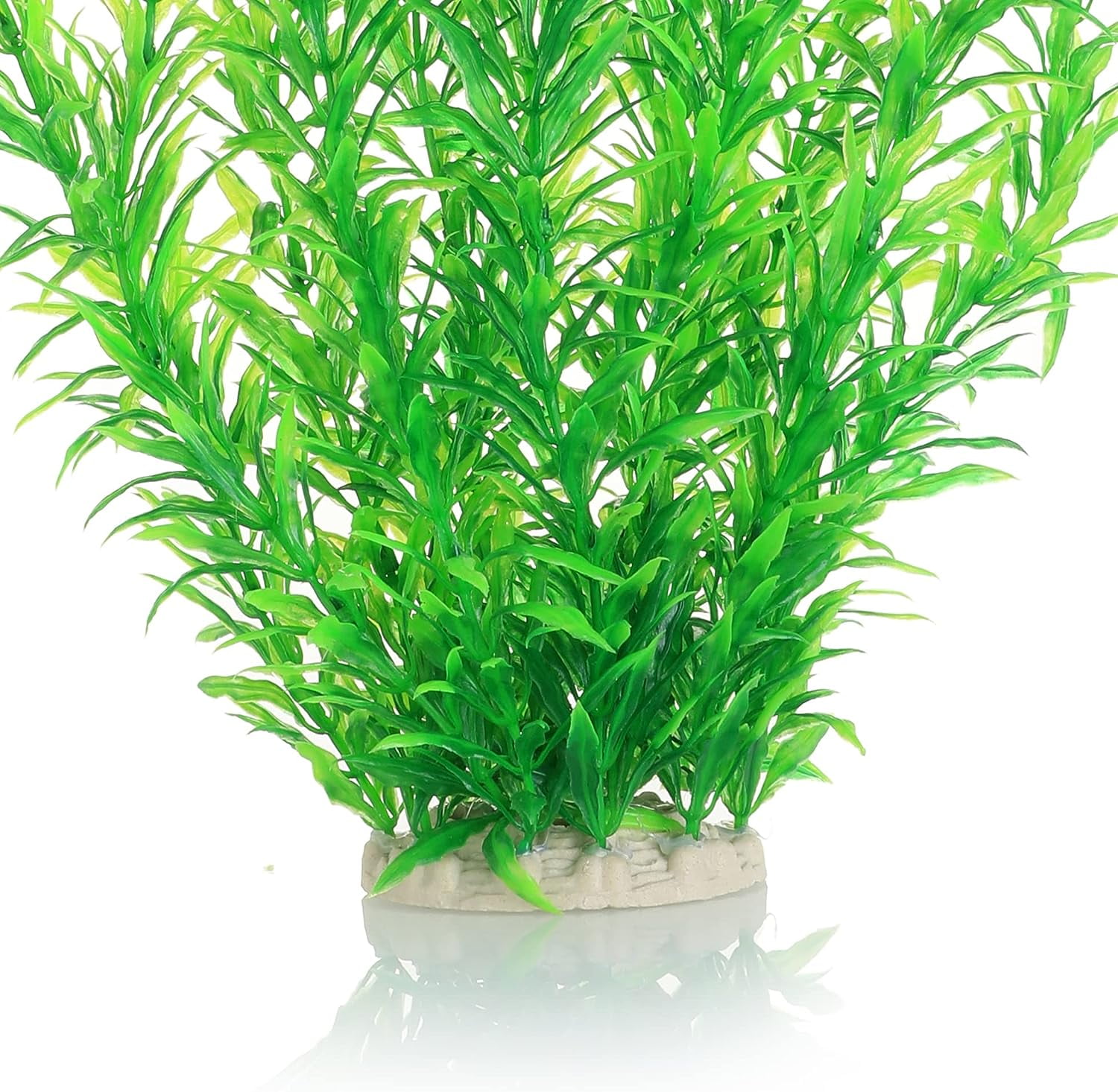 2 Pack Aquarium Decor Plastic Plants Extra Large 21 Inches Tall Fish Tank Decorations (Pink 4pcs)