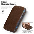 thumbnail image 3 of TECH CIRCLE For iPhone 16 Pro Max Flip Wallet Phone Case 6.9" 2024 Release with 3 Card Slots, RFID Blocking, Compatible with MagSafe, Magnetic Closure, PU Leather Protective Lightweight Cover, Coffee, 3 of 8