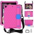 thumbnail image 1 of Kids Case for iPad Mini 6 2021 (8.3 inch, 6th Generation), Kids Friendly Light Weight Non-Toxic EVA Shockproof Case with Pencil Holder, Handle Stand Strap & Shoulder Belt, 1 of 7