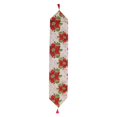 thumbnail image 1 of Christmas Table Runner Flag Printing Wear Dirt Resistant Xmas Christmas Table Flag for Christmas Table Cloth Decoration Large Red Flower Model, 1 of 9