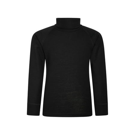 Mountain Warehouse Boys/Girls Merino Wool Roll Neck Base Layer Top