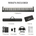 88 Key Keyboard Piano,FullSize Electric Keyboard Piano for Beginners