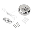 thumbnail image 3 of Ruiboury 2 Pieces Clothes Drying Rack Rope Laundry hanger Stainless Steel Retractable Wall Mounted Clothes-line Laundry Hanger, 3 of 9