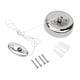 thumbnail image 1 of Tendedero para secado de ropa Cuerda Acero inoxidable Retractable Montado en la pared Tendedero Colgador de lavandería sidaley HA000490-00, 1 of 7