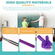 8 Pcs Teacher Pointer Stick for Classroom, Extendable Pointer Finger, Telescoping Hand Pointer, Retractable Pointing Stick Reading Aid for Presentation Whiteboard School Supplies 8 Colors