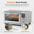 thumbnail image 4 of MOOSOO 30 Quart Air Fryer Oven, Toaster Oven with LED Digital Screen, Knob Control, Dehydrator & Bake, 4 of 9