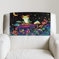 thumbnail image 2 of TSOVTHRID Frog Mushroon Floral Moon Print Recliner Headrest Protector Waterproof Anti-Slip Sofa Headrest Covers Washable Easy Care Couch Chair Head Protector 17x27 in, 2 Pieces, 2 of 7