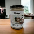 thumbnail image 1 of Maple Vegan Coconut Soy 12 oz/ 355 ml Candle Hand-poured, Eco-friendly, Clean Burning, Bakery, Food, Drink Wood Wick, 1 of 5