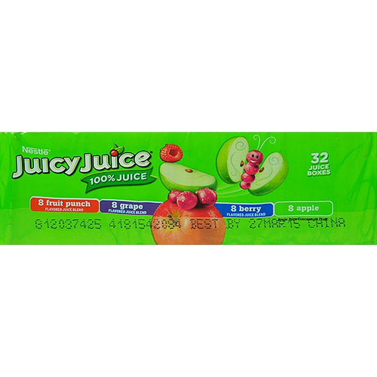 Nestle Juicy Juice 100% Juice, 4.23 Fl. Oz., 32 Count - Walmart.com