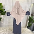 thumbnail image 1 of Chapeau Froissé Uni pour Femmes avec Hijab Ethnique Musulman, 1 of 4