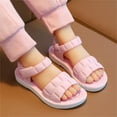 thumbnail image 5 of NOKIO Girls' Closed Toe Sandals Children Sandals Soft Flat Shoes Fashion And Comfortable Small Medium And Large Children Soft Bottom Waterproof Lightweight Baby Princess Sandals, 5 of 9