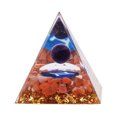 thumbnail image 1 of Pierre de Constellation Pyramide pour Énergie Positive Réduire le Stress Chakra Résine Méditation Puissance Pierre Pyramide, 1 of 7