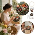 thumbnail image 2 of zhangmingg Complete Embroidery Kit for Beginners with Patterns Needles Threads DIY Art and Craft Projects, 2 of 6