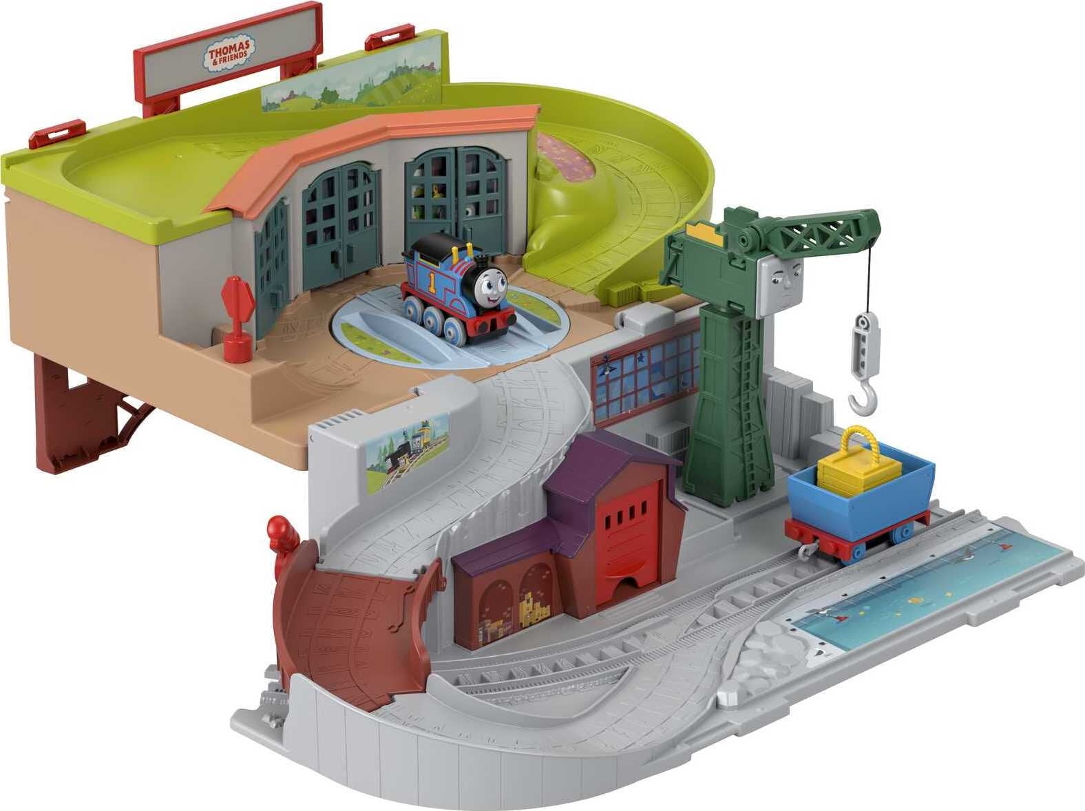 Thomas & Friends Sodor Take-Along Train Set, Portable Track Playset