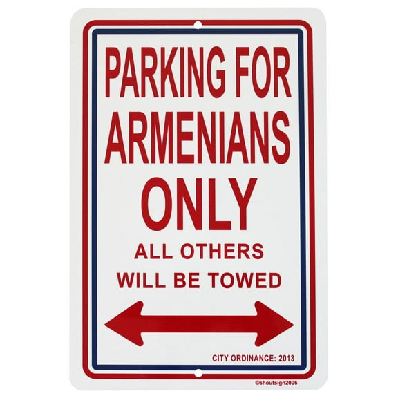 Armenia Parking Sign