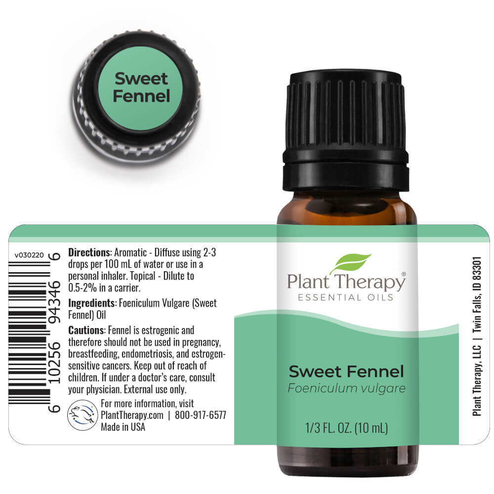 Plant Therapy Sweet Fennel Essential Oil 10 mL (1/3 oz) 100% Pure, Undiluted, Therapeutic Grade - image 5 of 7