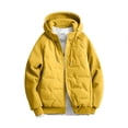 thumbnail image 4 of Txenfivo Boys Jacket with Hood, 7-17 Full Zip Warm Quilted Coat for Boys Contrast Sleeve Outerwear, 4 of 8