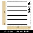 thumbnail image 2 of Notes List Journaling Page Lines To Do Self-Inking Rubber Stamp Ink Stamper - Black Ink - Small 1 Inch, 2 of 7