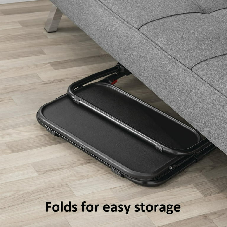 Mainstays Rectangle Multifunctional Adjustable Folding Indoor Table Black, 20.87"W x 14.76"D x 27.76"H