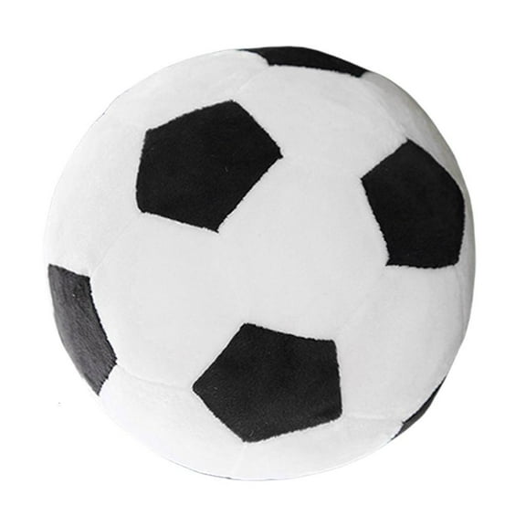 JNANEEI Plush Soccer Cushion Football Shape Stuffed Pillow For Soccer Enthusiasts