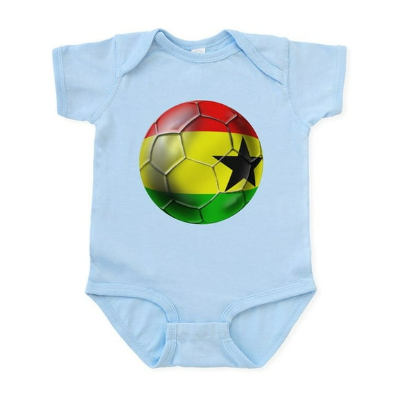 CafePress - Ghana Football Infant Bodysuit - Baby Light Bodysuit, Size Newborn - 24 Months