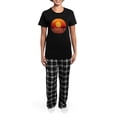 thumbnail image 4 of CafePress - Tropical Halloween - Women's Short Sleeve Print T-Shirt and Pants Dark Cotton Pajama Set, 4 of 7