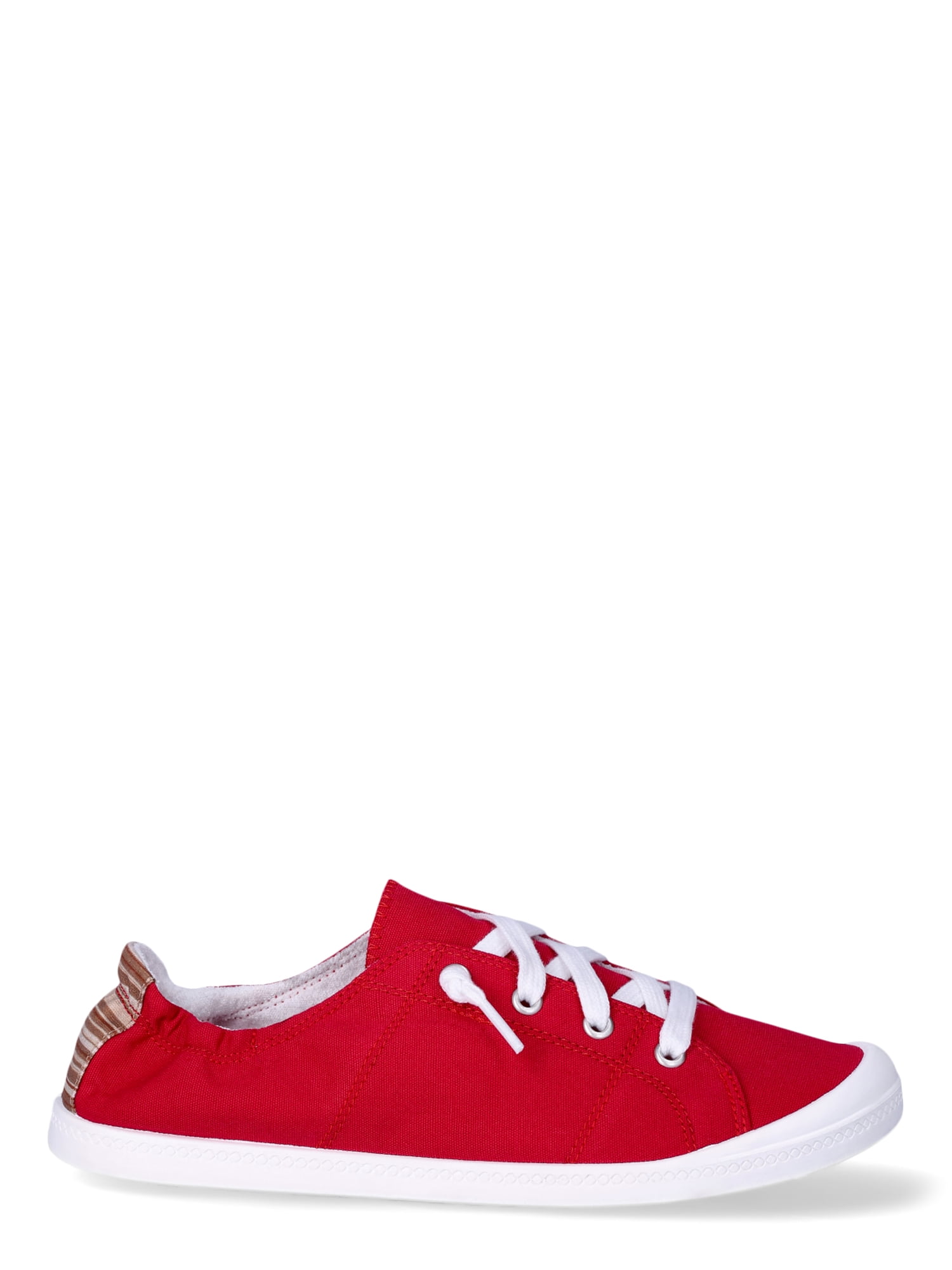 Time and Tru Women's Scrunch Back Slip On Sneakers, Sizes 7-12, Wide Width Available