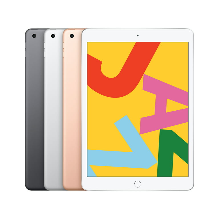 Open | Apple iPad 7 | 10.2-inch Retina Display | 32GB | Wi-Fi Only, Bundle: Case, Pre-Installed Tempered Glass, Bluetooth Headset, Stylus Pen, Rapid Charger - Space Gray - Walmart.com