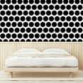 thumbnail image 4 of Ambesonne Circles Peel & Stick Wallpaper for Home, Grungy Round Shapes, 13"x100", Black and White, 4 of 6