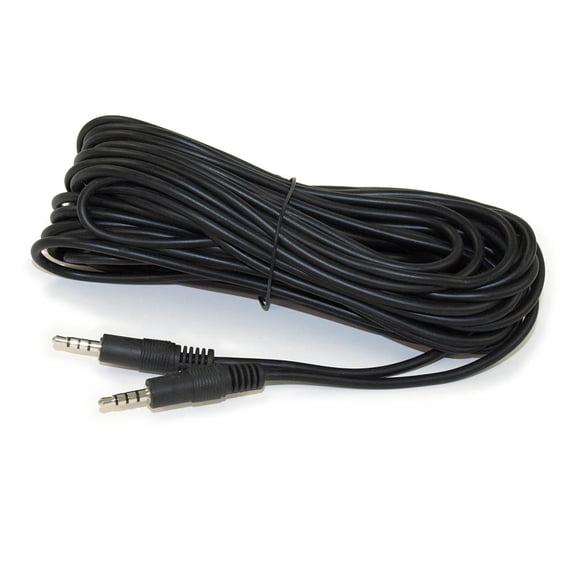 50ft 3.5mm 4 Conductor TRRS / 3 Band   Mic or Video Male to Male Cable