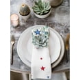 thumbnail image 2 of 4th of July Cloth Napkins Set of 8 Reusable Dinner Napkins, Memorial Day Patriotic Star Eucalyptus Leaf Cocktail Napkin Washable Table Napkins for Wedding/Holiday Party/Baby Shower 20"x20", 2 of 7