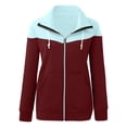 thumbnail image 3 of Eashery Womens Oversized Sweatshirts Lightweight Thin Zip-Up Hoodie Jacket Teen Girl Fall Casual Drawstring Jackets with Pockets Graphic Sweatshirts for Women (,XXL), 3 of 5