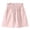 Pink, variant on Liweisiy Summer Shorts for Girls 4-16Y Ruffled Elastic Waist Pleated Casual Cute Long Shorts with Pockets, Purple 9-10 Years