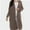 Khaki, variant on Women's Casual Long Cardigan Sweater - Open Front Lightweight Coat - Long Sleeve Knit Cover-Up