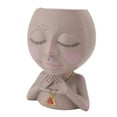 thumbnail image 4 of Female Face Flower Pot, Multipurpose Resin DIY Face Planter Pot  for Indoor Plants, 4 of 8