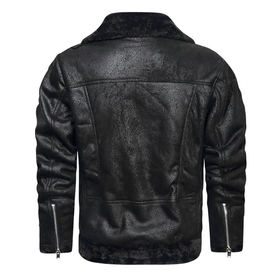 LEEy-world Puffer Jacket Men Hoodies for Men Zip Up Sweashirts Fleece Sherpa Lined Winter Wool Heavyweight Jacket Black,4XL